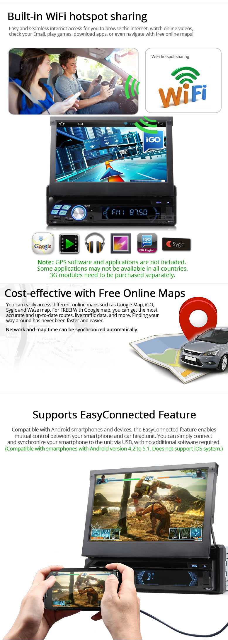 1 Din GPS Navigation,android 1 din car stereo