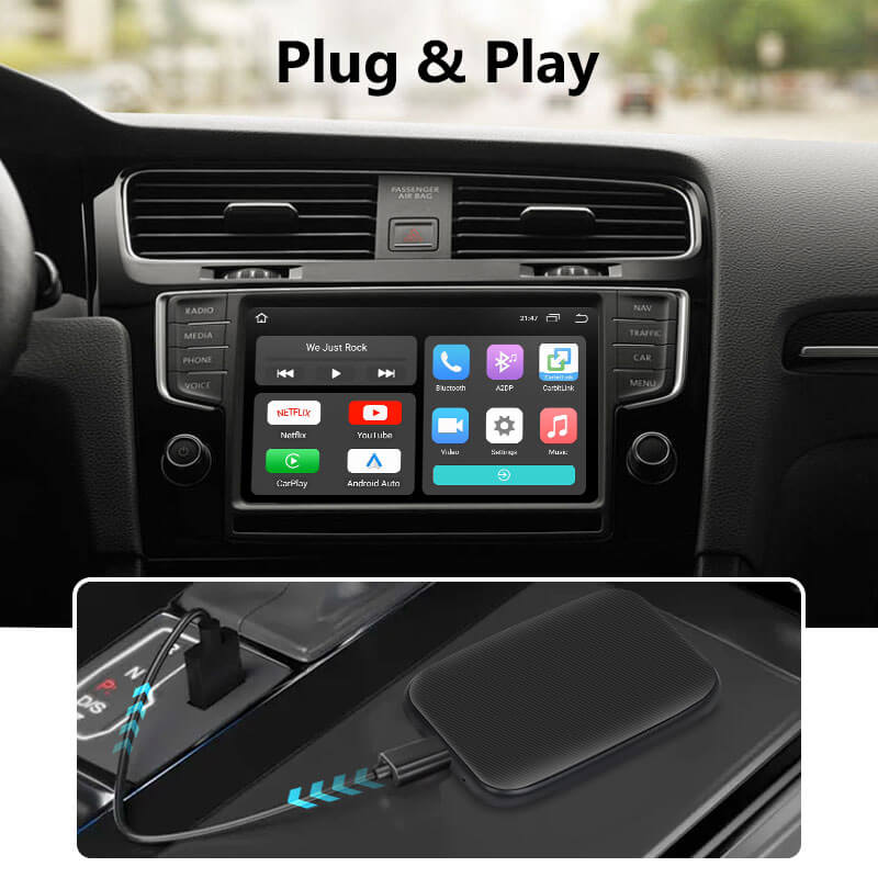 Eonon May Day Sale  Wireless Apple CarPlay & Android Auto Adapter CarPlay AI Box