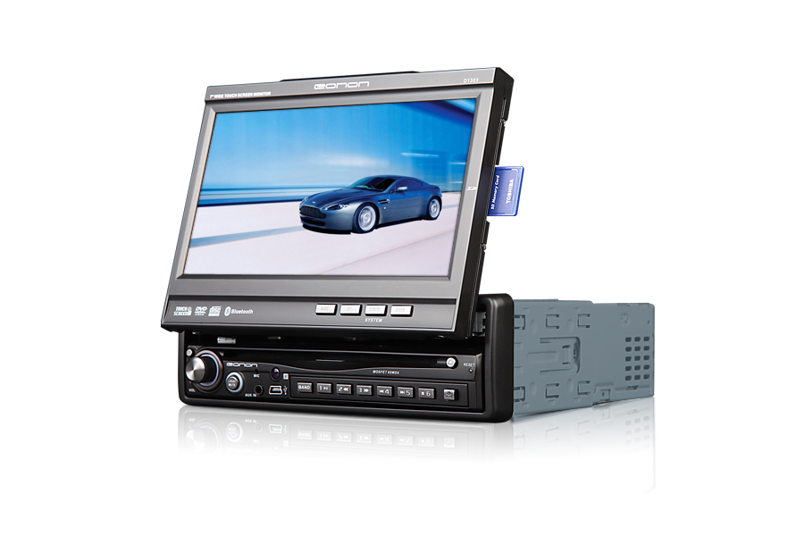 7 Inch Digital Touch Screen 1 Din Car DVD Player - 3D, Ipod/Iphone, Bluetooth, USB/SD (Upgraded to Android Unit GA1312)