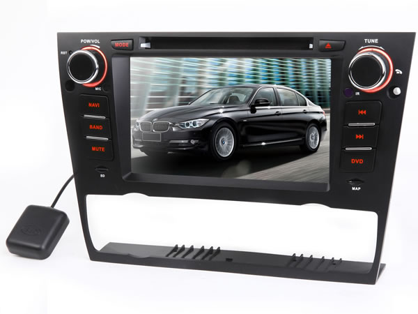 7 Inch Digital Slide Touch Screen Car DVD Player with Built-in GPS For BMW E90/E91/D92/E93 + Map Optional (D5114C)