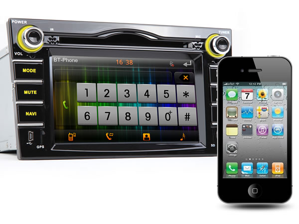 6.2 Inch Digital Touch Screen Car DVD Player with Built-in GPS For OPEL+ Map Optional