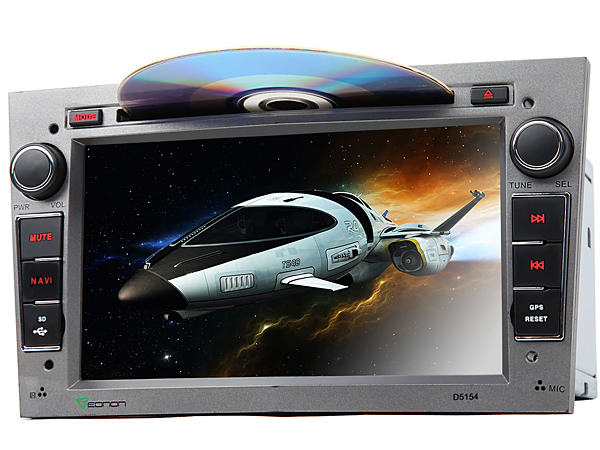 Gray 7 Inch Digital Touch Screen Car DVD Player with Built-in GPS For Opel + Map Optional