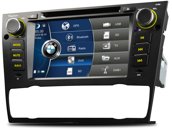 7 Inch Digital Touch Screen Car DVD Player With Built-in GPS For BMW BMW E90/E91/E92/93 + Map Optional