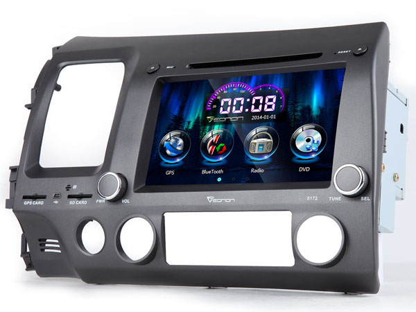 8 Inch Digital Touch Screen Car DVD Player With Built-in GPS For Honda Civic