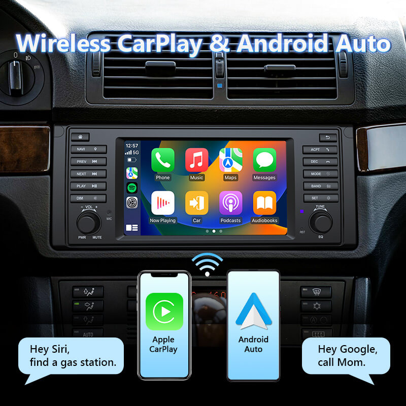 Eonon May Day Sale 1995-2002 BMW 5 Series E39 Android 13 Wireless CarPlay & Android Auto Car Radio with 7 Inch IPS Touch Screen