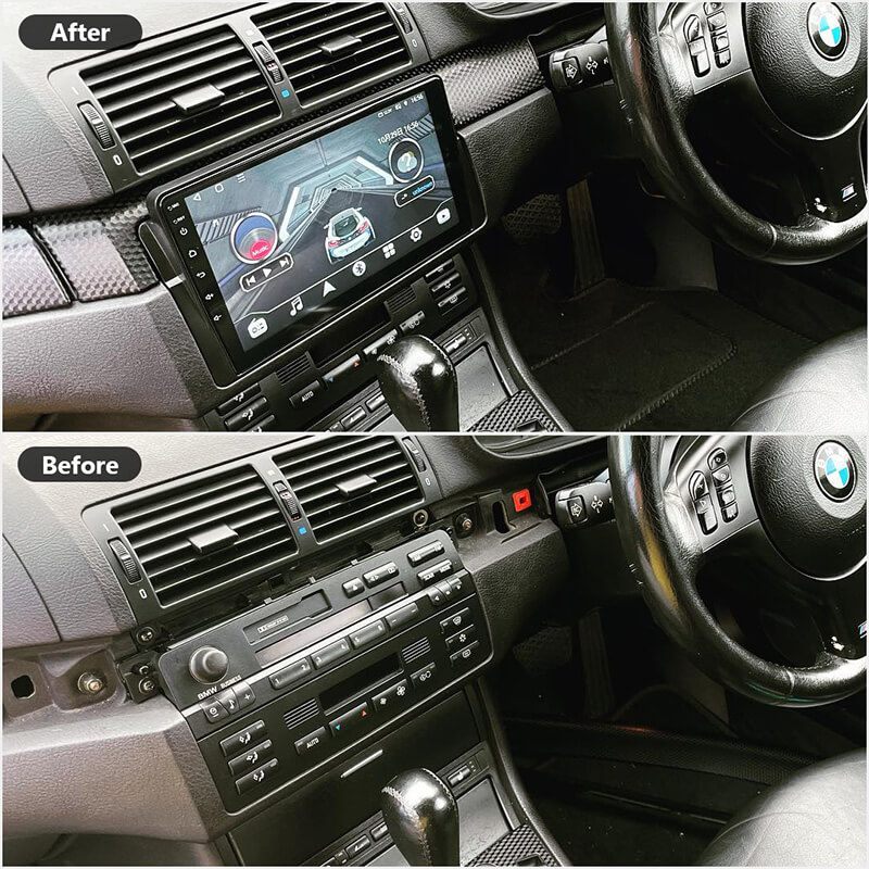 Eonon May Day Sale  1999-2005 BMW E46 Android 13 Wireless Apple CarPlay & Android Auto Car Radio with 4GB RAM & 9 Inch QLED Touch Screen