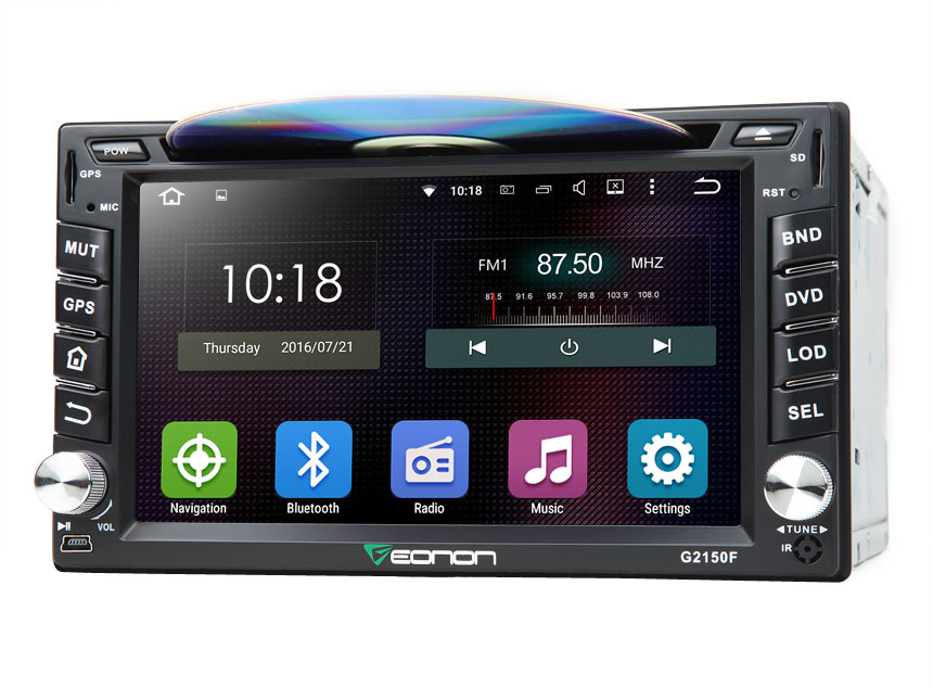 2-DIN Android 5.1 Quad-Core HD Screen 6.2″ Multimedia Car DVD GPS with EasyConnection Feature  