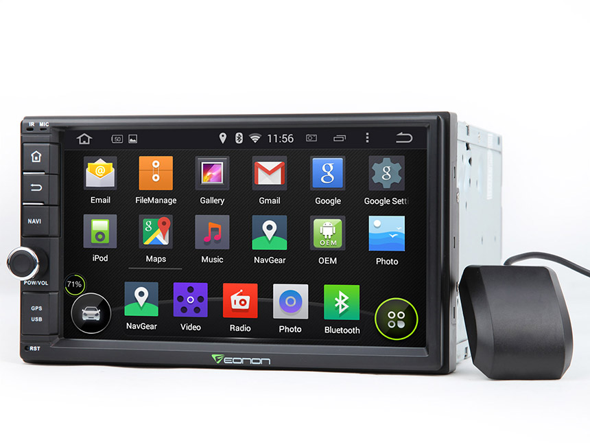 2-DIN Android 4.4 Quad-Core 7″ Multimedia Car GPS with Mutual Control EasyConnected (Without DVD Function)