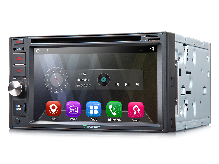 2-DIN Android 6.0 Quad-Core 6.2″ Multimedia Car GPS with Mutual Control Easy Connection