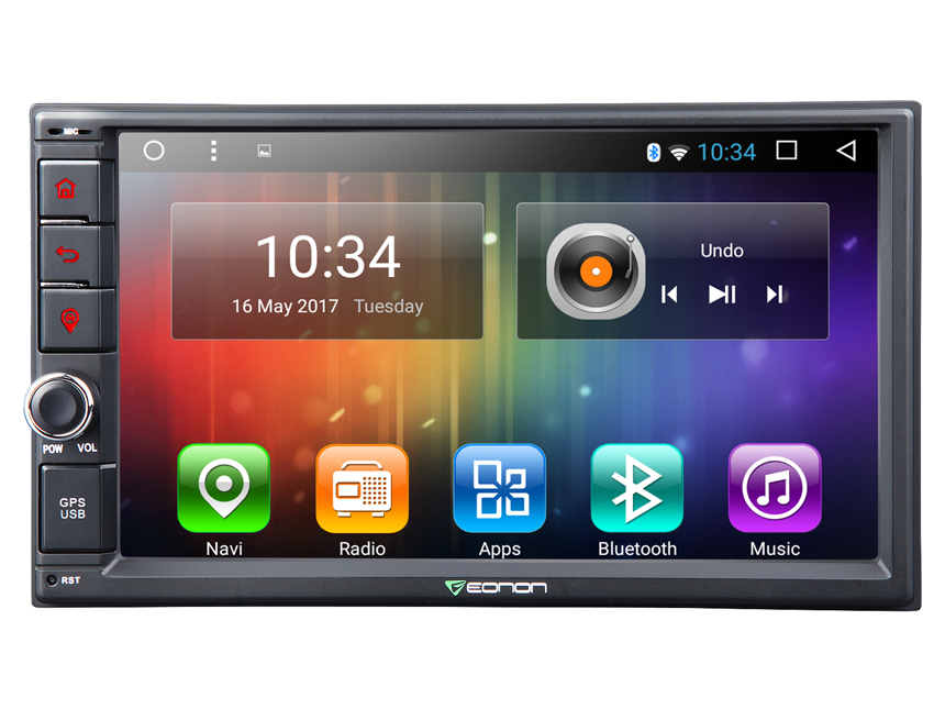 2-DIN Android 6.0 Marshmallow 2GB RAM Quad-Core 7″ Multimedia Car GPS with Mutual Control EasyConnection (Without DVD Function)