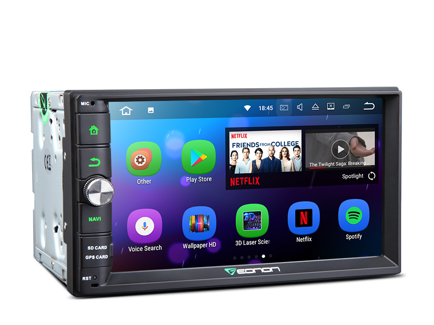 New Android 7.1 2GB-RAM Head Unit Support Bluetooth HDMI Output 1024x600 HD Screen Replacement Universal Navigation GPS Touchscreen Panel 7 Inch Radio Double Din Car Stereo