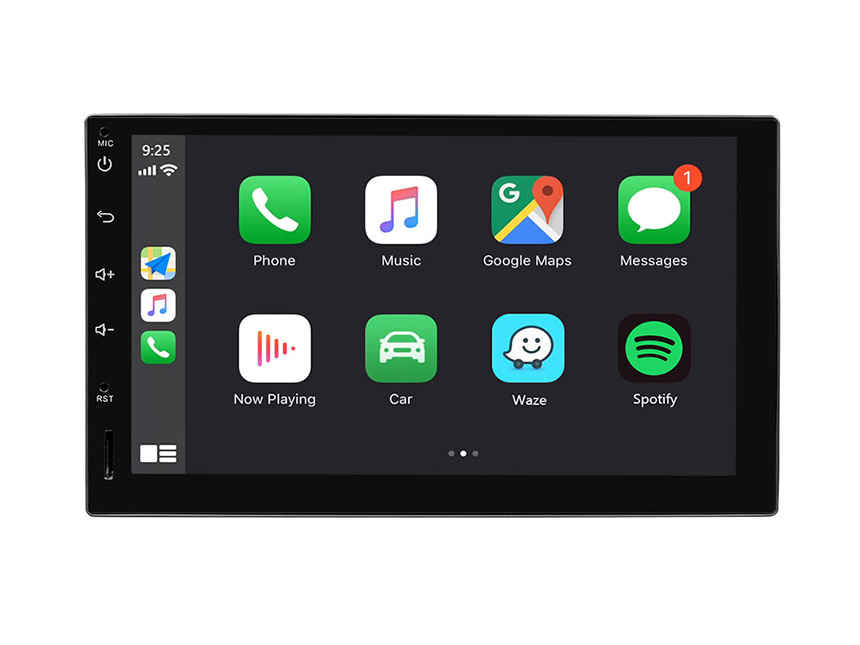 Eonon Android 10 Double Din Car Stereo 7 Inch IPS HD Full Touchscreen Car GPS Navigation with Built-in Apple Car Auto Play DSP Split Screen Multitasking Bluetooth Car Head Unit - GA2180A