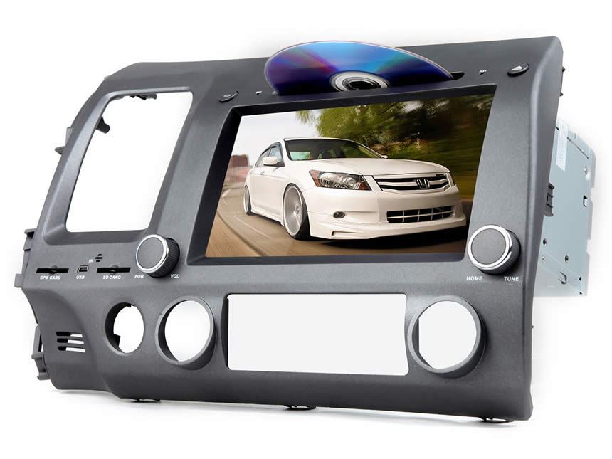 Honda Civic Android 4.4.4 Quad-Core 8″ Multimedia Car DVD GPS with Mutual Control EasyConnected