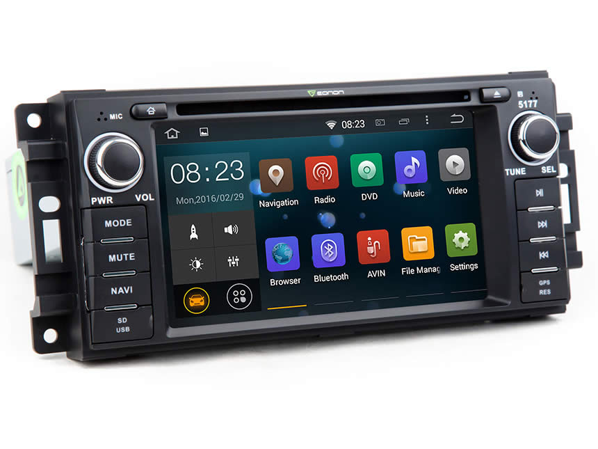 Jeep Wrangler/ Journey Android 4.4.4 Quad-Core 6.2″ Multimedia Car DVD GPS with Mutual Control EasyConnected    