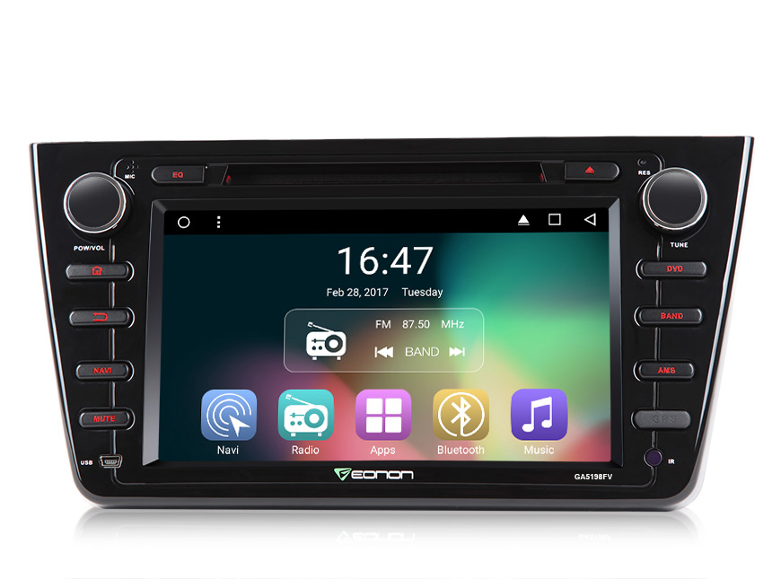 Mazda 6 2009-2012 Android 6.0 Marshmallow Quad-Core 8″ Multimedia Car DVD GPS with Mutual Control Easy Connection
