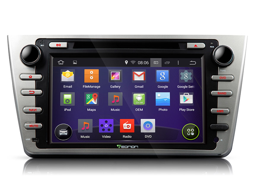 Mazda 6 2009-2012 Android 4.4.4 Quad-Core 8″ Multimedia Car DVD GPS with Mutual Control EasyConnected  