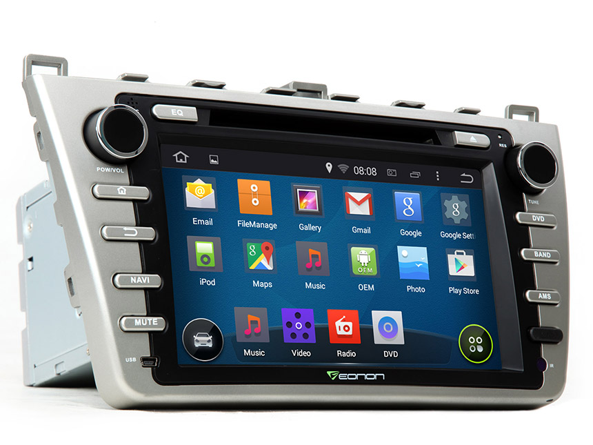 Mazda 6 2009-2012 Android 4.4.4 Quad-Core 8″ Multimedia Car DVD GPS with Mutual Control EasyConnected  