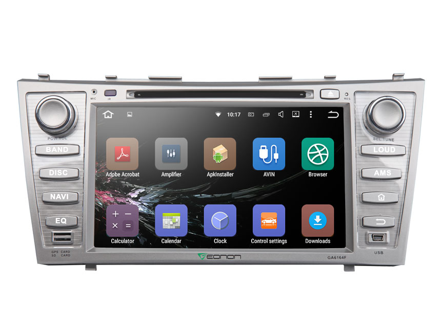 Toyota Aurion/Camry Android 5.1 Quad-Core 8” HD Screen Multimedia Car DVD GPS with Bluetooth FM Receiver Car Audio Video Player Double Din Radio with Dashcam Mutual Control EasyConnection
