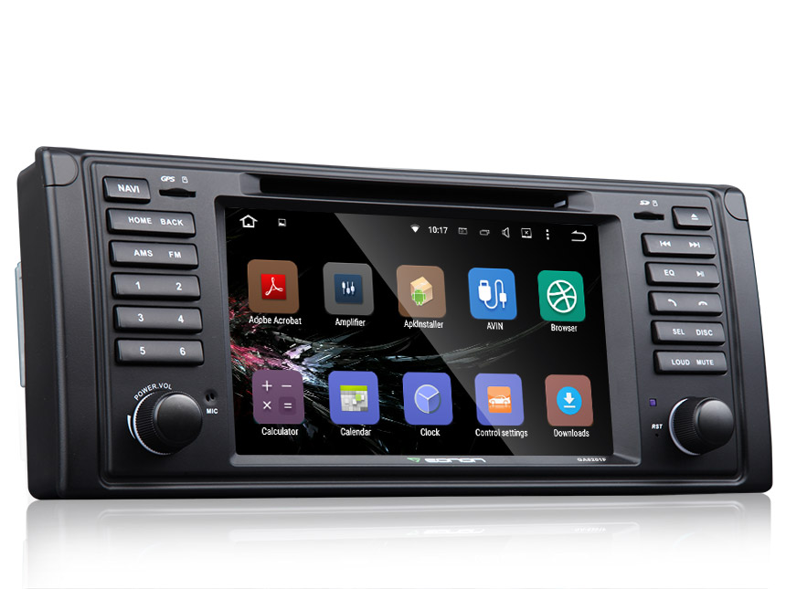 BMW E39 Android 5.1.1 Lollipop Quad-Core 7″ Multimedia Car DVD GPS with Mutual Control EasyConnection