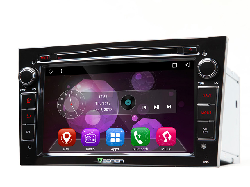 Opel /Vauxhall /Holden Android 6.0 Marshmallow 7” Multimedia Touchscreen DVD CD Receiver with Built In Bluetooth with OEM Black Panel Car Radio Stereo Head Unit Player Audio In-Dash FM Aux Input Multi-touch Screen