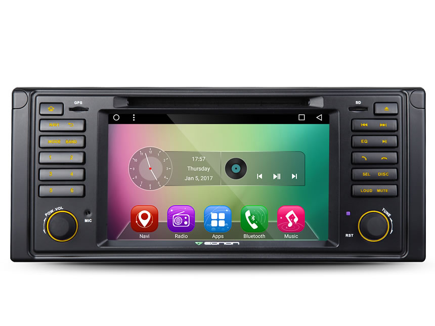 BMW E39 Android 6.0 Marshmallow Quad-Core 7″ Multimedia Car DVD GPS with Mutual Control EasyConnection