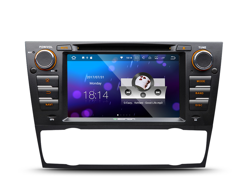 BMW E90/E91/E92/E93 Android 7.1 Head Unit 7 Inch HD Digital Touch Panel In Dash DVD CD Receiver With Built in Bluetooth 2GB RAM 16GB RAM Quad-core Car Entertainment Multimedia Radio In Dash Car Stereo GPS Navigation