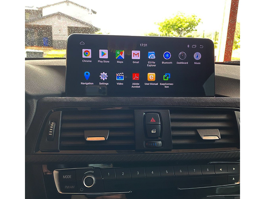 Eonon BMW 3 Series F30/F31/F34/F35 BMW 4 Series F32/F33/F36 Android 9.0 Pie Car GPS Navigation with 10.25 Inch IPS Digital Touchscreen Compatible with Original BMW iDrive System Support Android Auto/Apple Car Auto Play Bluetooth Split Screen