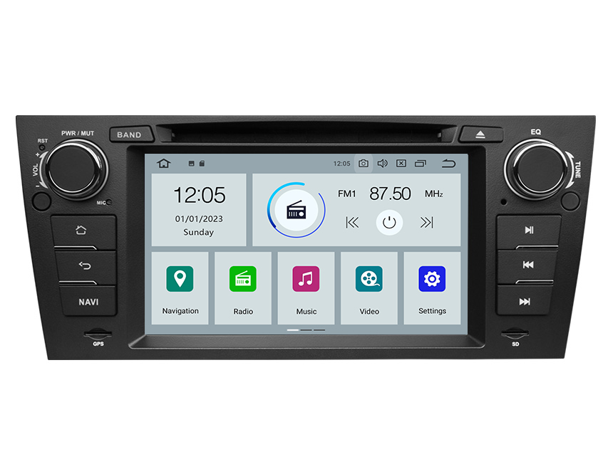 Eonon BMW 3 Series E90/E91/E92/E93 Android 10 Car Stereo 7 Inch Touchscreen Car GPS Navigation Head Unit with 32G ROM Bluetooth 5.0 Car DVD Player