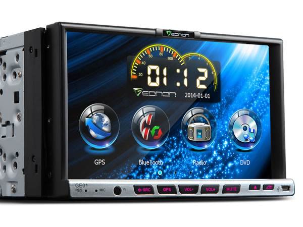 7 Inch 3D Digital Touch Screen 2 Din Car DVD Player + GPS (Upgraded to Android Unit G2110F)