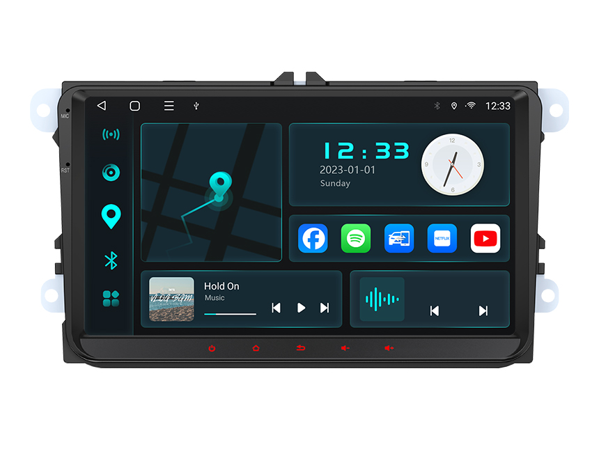 Navigation for VW Seat & Skoda 9, Carplay Wireless, Android Auto