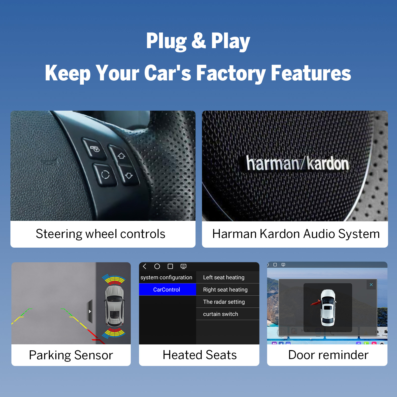 Eonon Prime Day Sale 9" Android 14 Car Radio with Wireless CarPlay & Android Auto for 2005-2013 BMW 3 Series E90-E93 & 2007-2012 BMW M3