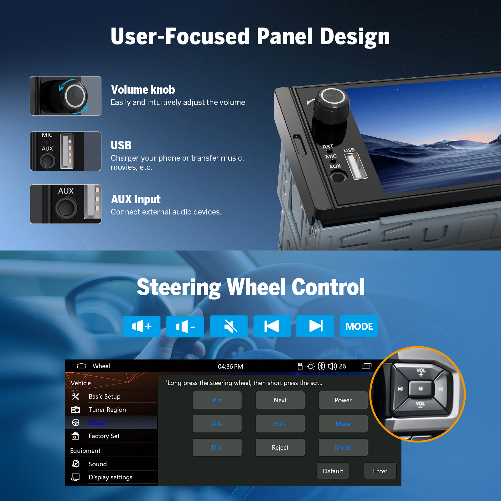 Eonon Prime Day Sale 6.36" Single Din Car Radio with Linux System – Wireless Apple CarPlay & Android Auto Support