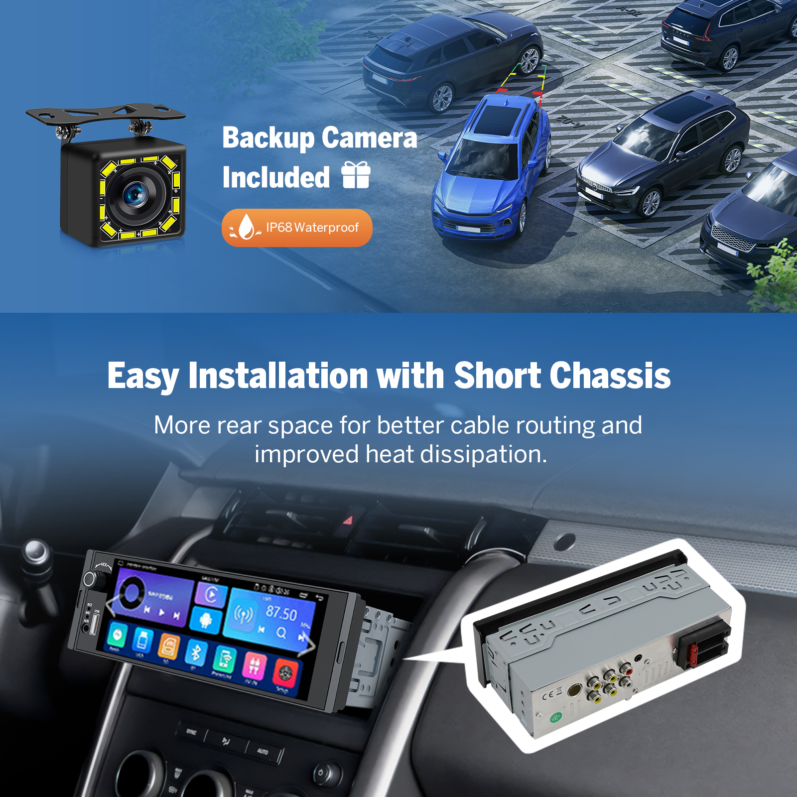 Eonon Prime Day Sale 6.36" Single Din Car Radio with Linux System – Wireless Apple CarPlay & Android Auto Support