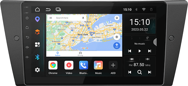 KIT Autoradio Navigation GPS et Carplay BMW Série 3 E90