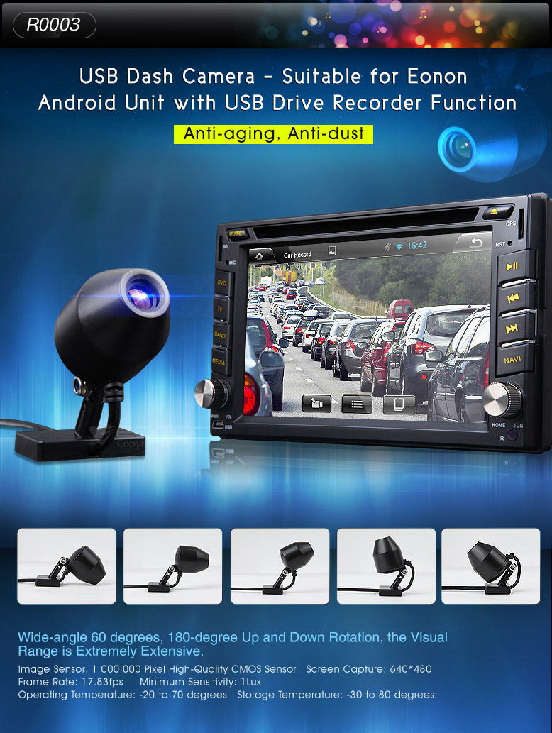 USB Dashcam,waterproof camera