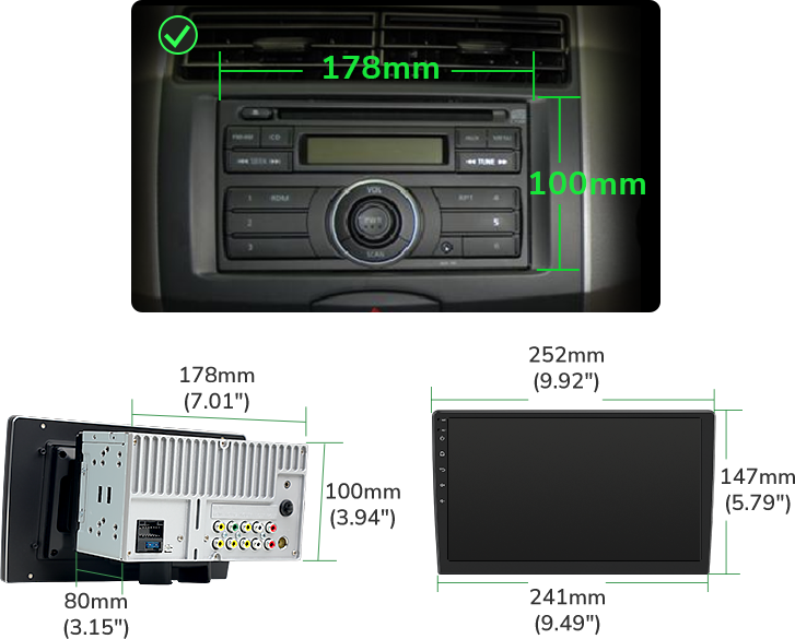 Radio Dash Kit für 2DIN Radio SWC Namibia