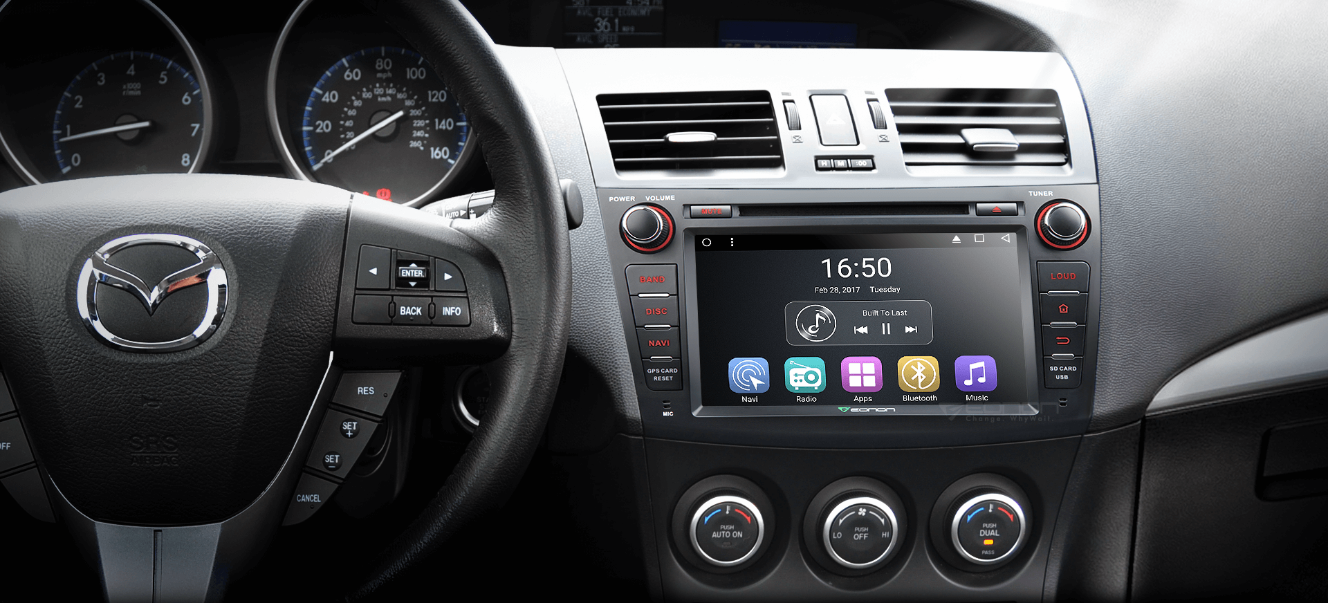 Eonon GA7163 Mazda 3 2010 2013 Android 6.0 Head Unit 1024x600 HD