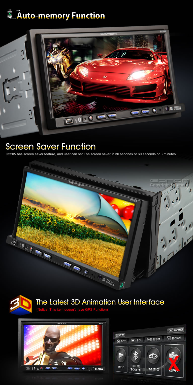 EONON Car DVD Player D2205