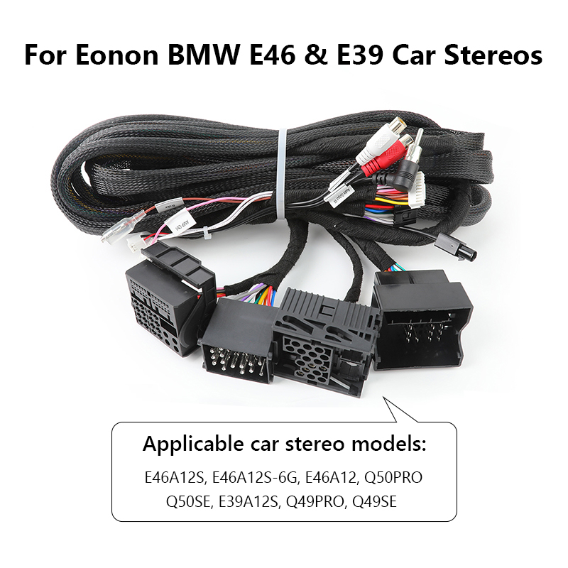 Eonon Cyber Week BMW E39 E46 Android Head Unit 17 pin+ 40 pin Extension Wiring Harness