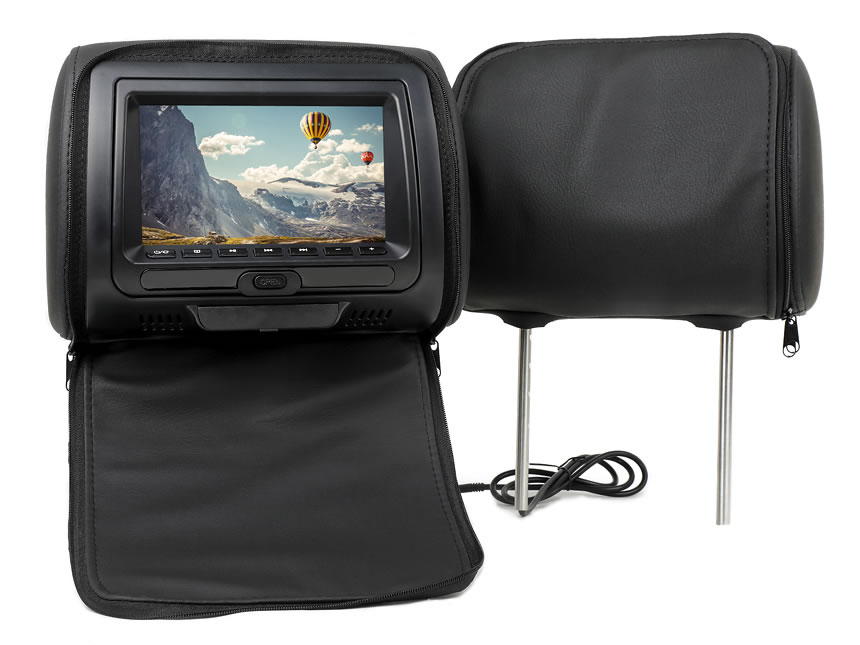 Eonon May Day Sale  Head rests for vehicles incorporating a DVD player and video monitor 7 Inch Digital Screen