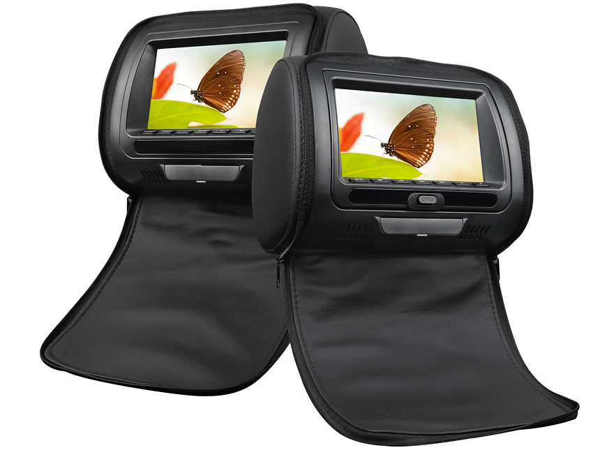 Eonon May Day Sale  Head rests for vehicles incorporating a DVD player and video monitor 7 Inch Digital Screen