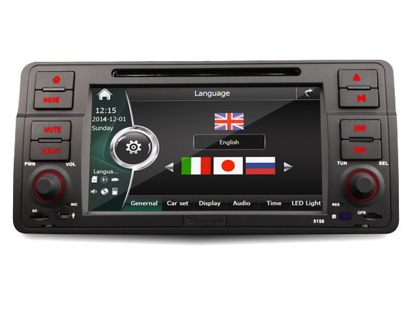 7 Inch Digital Touch Screen Car DVD Player With Built-in GPS For BMW E46 + Map Optional