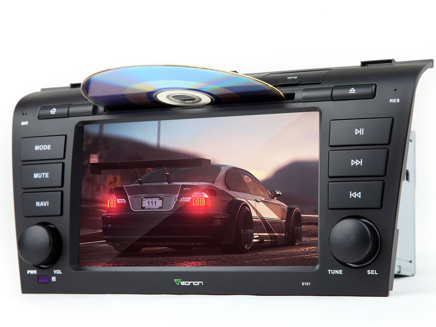 Mazda 3 2004-2009 WinCE 6.0 Digital Screen Touch Screen 7″ Multimedia Car DVD GPS with Mutual Control EasyConnection