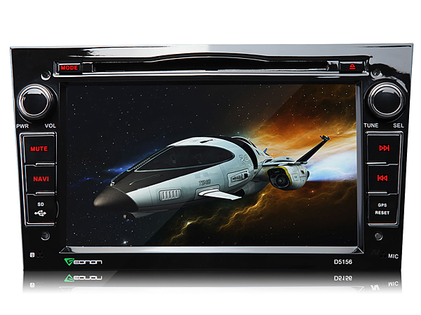 Black 7 Inch Digital Touch Screen Car DVD Player with Built-in GPS For Opel + Map Optional 
