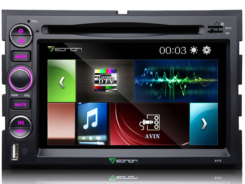 Ford 7″ Digital Touch Screen Multimedia Car DVD GPS