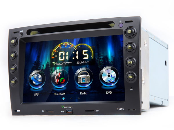 7 Inch Digital Touch Screen Car DVD Player With Built-in GPS For Renault Megane + Map Optional