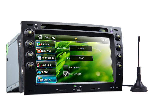 7 Inch Digital Touch Screen Car DVD Player With Built-in GPS For Renault Megane + Map Optional