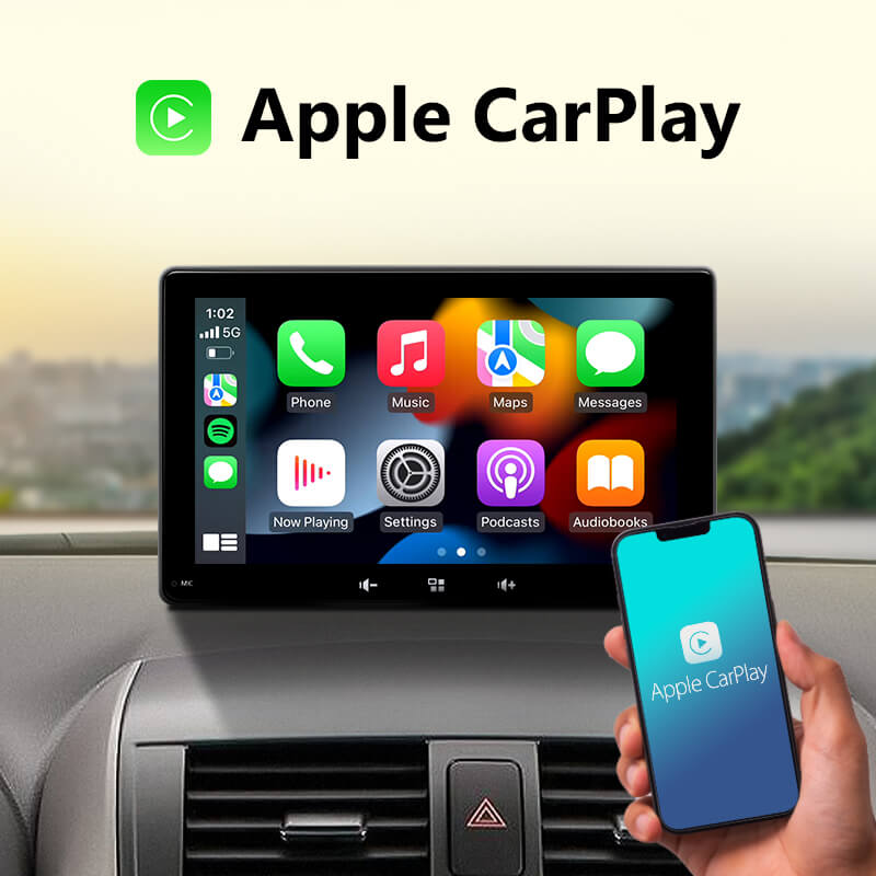Eonon 7-inch Portable Car Stereo Linux Player Support Wireless CarPlay & Android Auto – E20