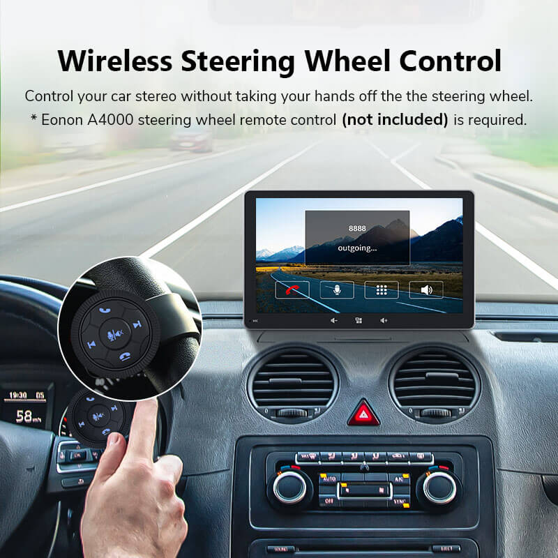 Eonon Cyber Week 7 Inch Portable Wireless CarPlay & Android Auto Screen Linux Car Stereo Support Wireless Steering Wheel Control