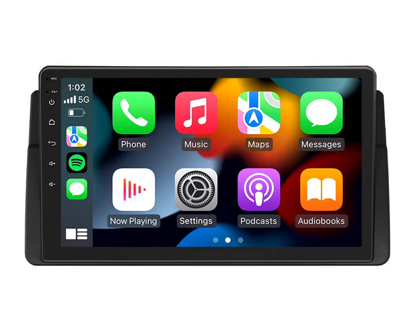 Eonon 1999-2005 BMW E46 Android 12 Wireless Apple CarPlay & Android Auto Car Radio with 6GB RAM & 9 Inch QLED Touch Screen